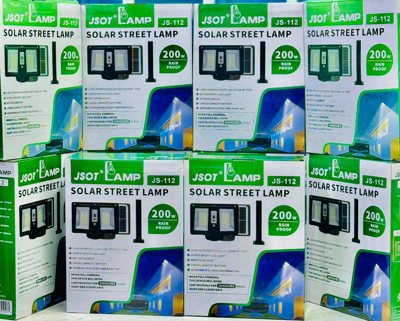 200W Cclamp Solar Street Light - Image 3