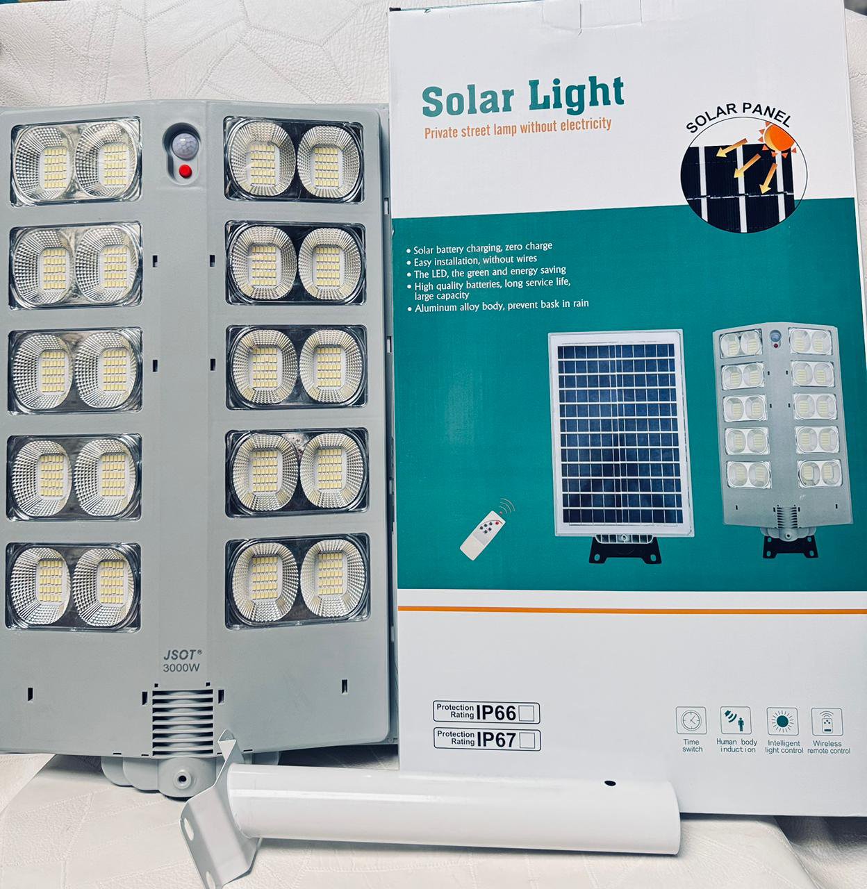 1000W SUPER BRIGHT SOLAR STREET LIGHT STRONG ALUMINIUM